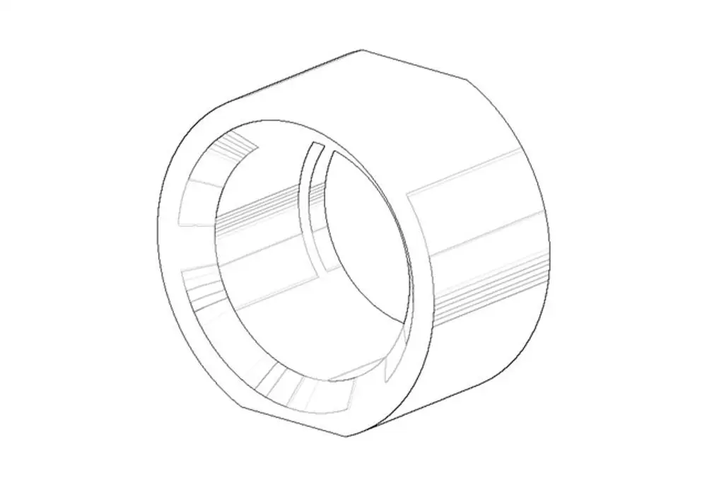 DORNBRACHT Befestigung Mutter ERSATZTEILE 092330035 1/2'' Chrom, 092330035-00 Galeriebild 1